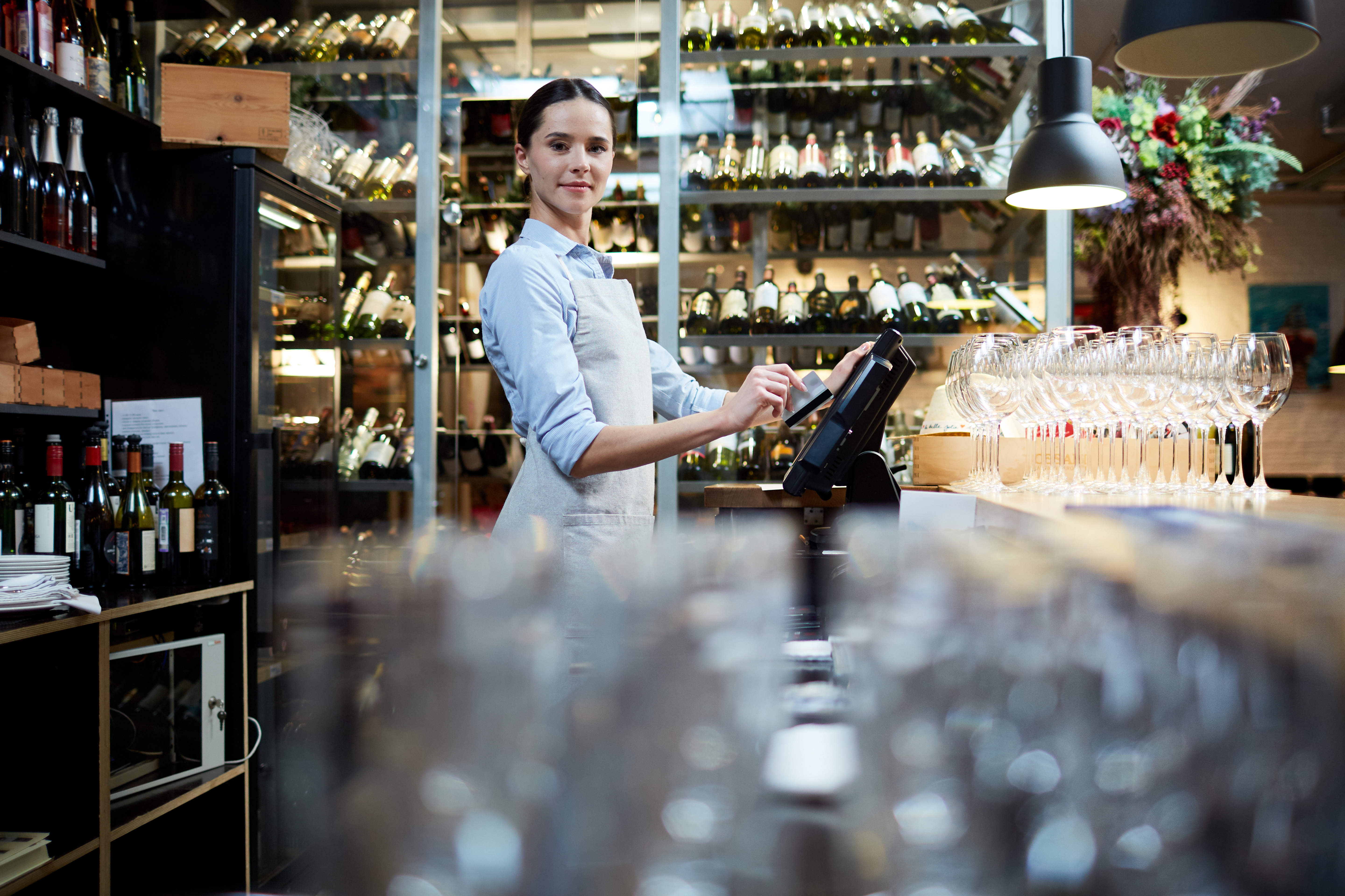 Cafe staff using Liquor Logic POS